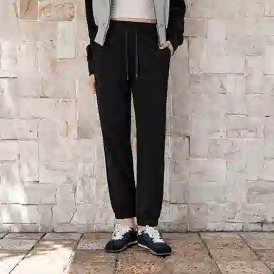 森马 纯色潮流拼接中腰休闲裤 女款