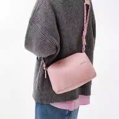 森马包包斜挎包女永久联名 日常简约单肩包潮涤纶拼织物包 女款 多色 小号