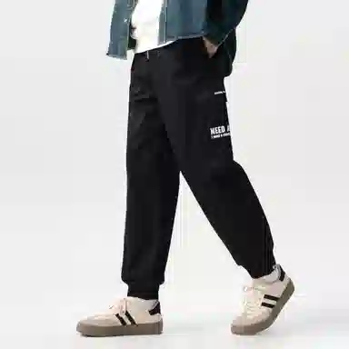 森马 系带户外宽松束脚工装裤休闲裤 男款