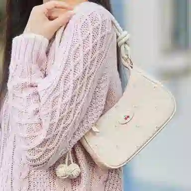 Semir Dreamy Cherry Print Shoulder Bag