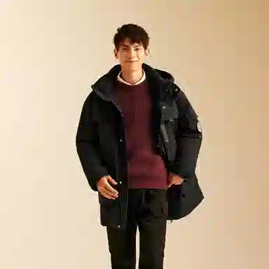 森马 防雨防风发热工装羽绒服 男款