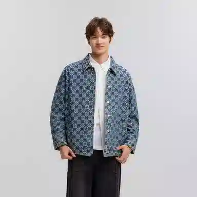 森马 宽松百搭时尚舒适牛仔外套 男款