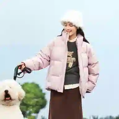 森马 印花面包服厚款羽绒服 男款