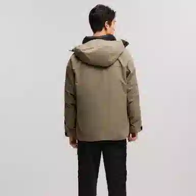 森马 三合一四防连帽时尚羽绒服 男