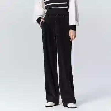 森马 软糯雪尼尔阔腿裤休闲裤 女款