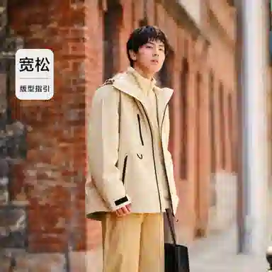 森马 摇粒绒两件套三合一三防抗静电户外风连帽夹克外套 男女同款