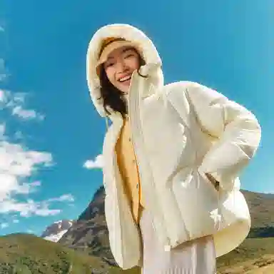 森马 超级植物系列 防水连帽长袖羽绒服 女款