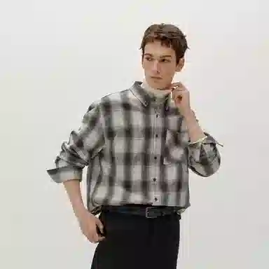 森马 纯棉内搭长袖衬衫 男款