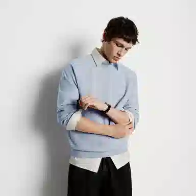 森马 羊绒半高领针织衫 男款