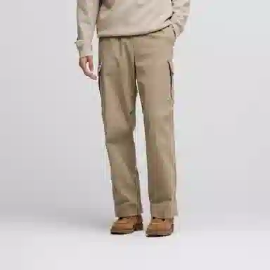 森马 潮流复古宽松直筒纯色休闲裤 男款