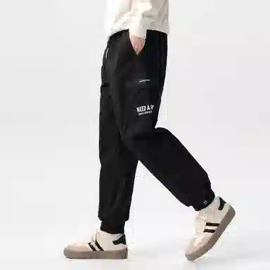 森马 系带户外宽松束脚工装裤休闲裤 男款