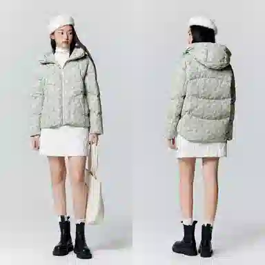 森马 超级植物系列 防水连帽长袖羽绒服 女款