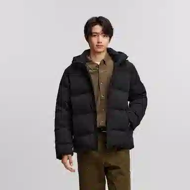 森马 防水肌理感连帽长袖时尚百搭羽绒服 男款