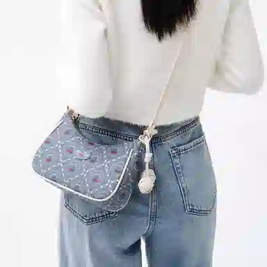 Semir Dreamy Cherry Print Shoulder Bag