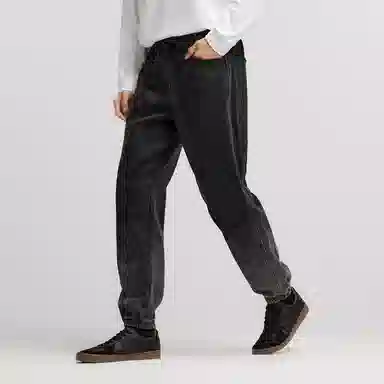 森马 渐变束脚松紧腰长裤牛仔裤 男款