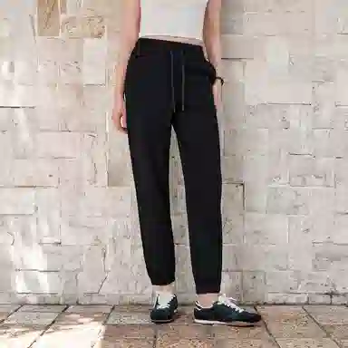 森马 纯色潮流拼接中腰休闲裤 女款