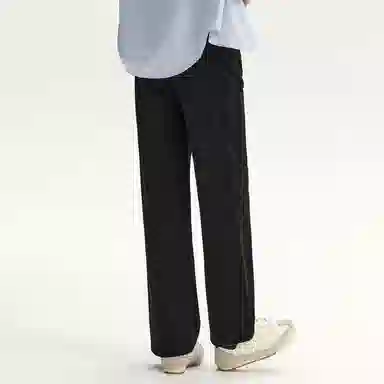 森马 舒适简约纯色中腰宽松休闲裤 女款