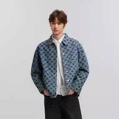 森马 宽松百搭时尚舒适牛仔外套 男款