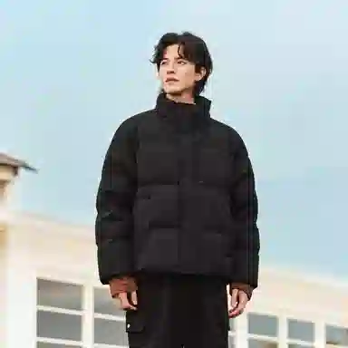 森马 印花面包服厚款羽绒服 男款