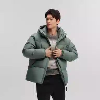 森马 超级植物潮防水外套羽绒服 男款