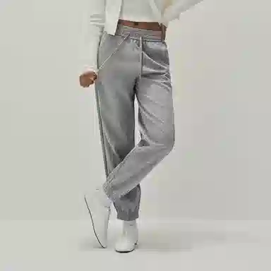 森马 纯色潮流拼接中腰休闲裤 女款