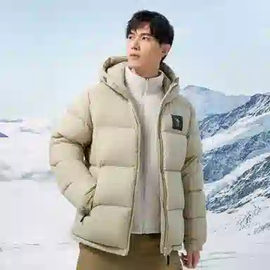 CAMEL Warm Fleece Series Down Jacket
