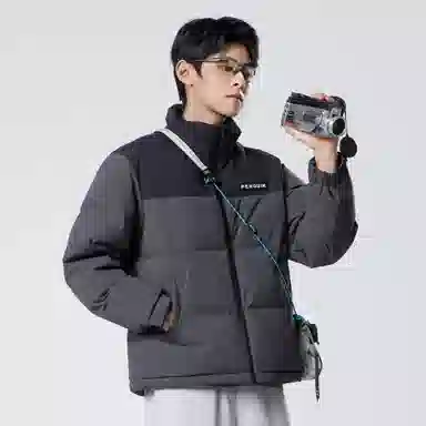 CAMEL Penguin Series Short Puffer Jacket