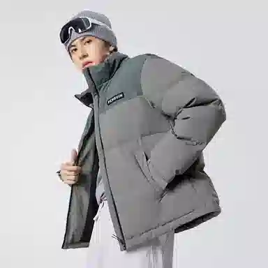 CAMEL Penguin Series Short Puffer Jacket