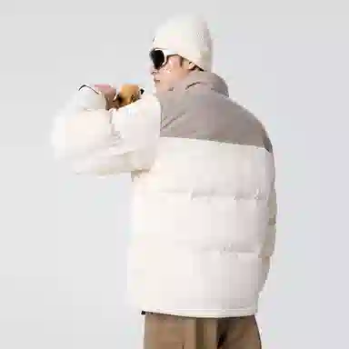 CAMEL Penguin Series Short Puffer Jacket