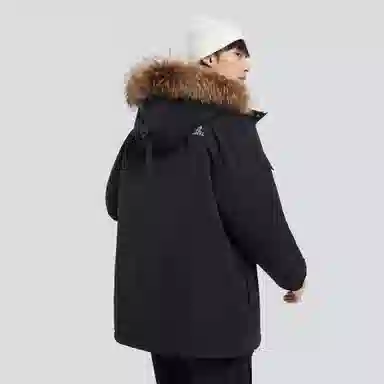 CAMEL Mid-Length Down Jacket