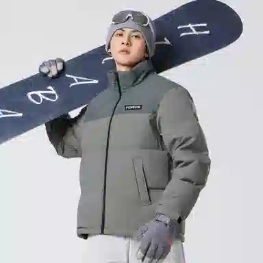 CAMEL Penguin Series Short Puffer Jacket