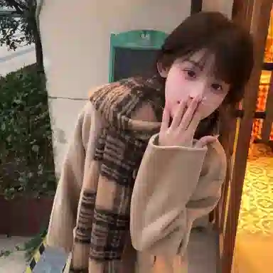 卡皮巴拉小黄豚 韩系氛围感美拉德风加厚格子保暖百搭高级感出行必备 聚酯纤维 绒线围巾 男女同款情侣款