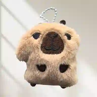 卡皮巴拉小黄豚 卡皮巴拉可爱水豚玩偶书包创意挂饰车挂高级感百搭 毛绒 挂件 男女同款情侣款