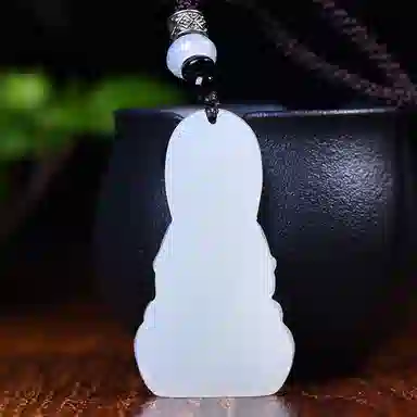 静汝玉 吉祥 观音 和田玉 吊坠 男女同款情侣款 白玉