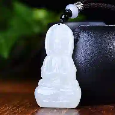 静汝玉 吉祥 观音 和田玉 吊坠 男女同款情侣款 白玉