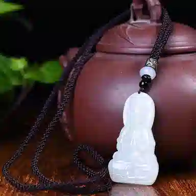 静汝玉 吉祥 观音 和田玉 吊坠 男女同款情侣款 白玉