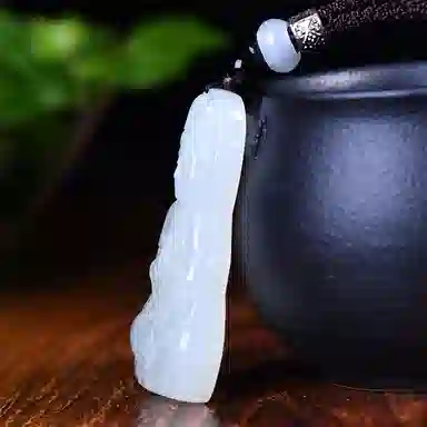 静汝玉 吉祥 观音 和田玉 吊坠 男女同款情侣款 白玉