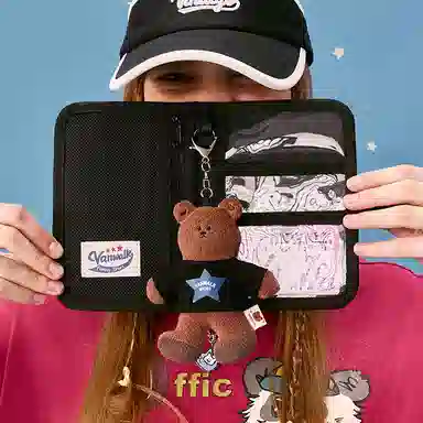 VANWALK Plush Bear Keychain