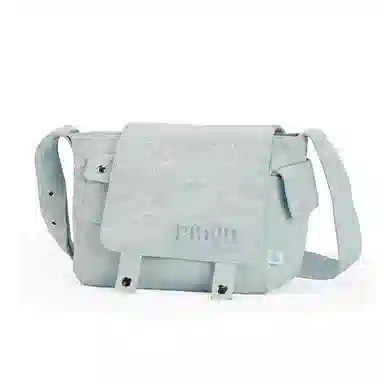 VANWALK Pingu Messenger Bag Large Denim Blue Classic Black