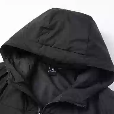 探路者 黑色棉服 男女同款