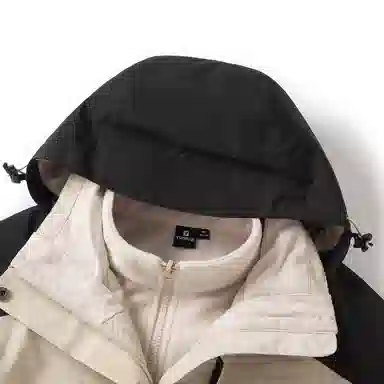 探路者 户外三合一抓绒两件套夹克 女款