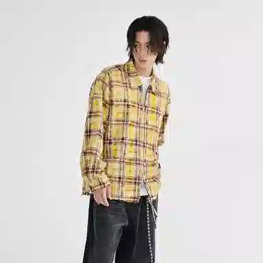 BENMYSHOWER Plaid Jacket