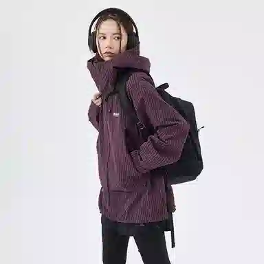 BENMYSHOWER Plaid Utility Jacket