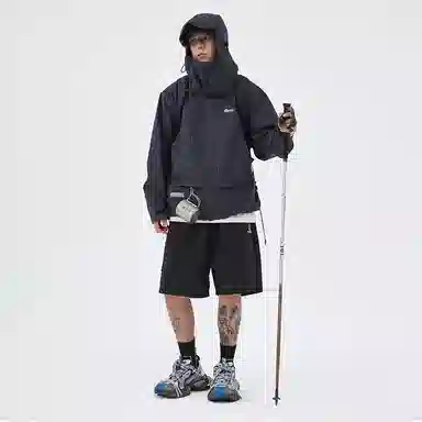 BENMYSHOWER Plaid Utility Jacket