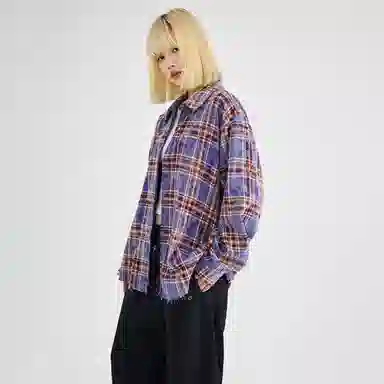 BENMYSHOWER Plaid Jacket