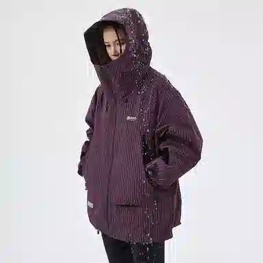 BENMYSHOWER Plaid Utility Jacket