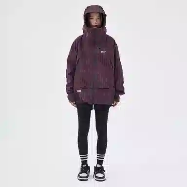 BENMYSHOWER Plaid Utility Jacket