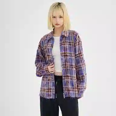 BENMYSHOWER Plaid Jacket