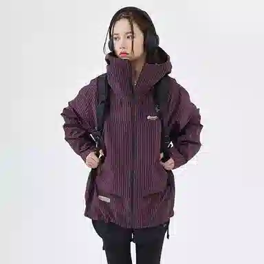 BENMYSHOWER Plaid Utility Jacket