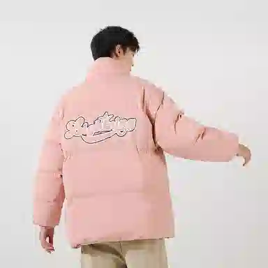 Lightning X Storm Retro College Style Puffer Jacket